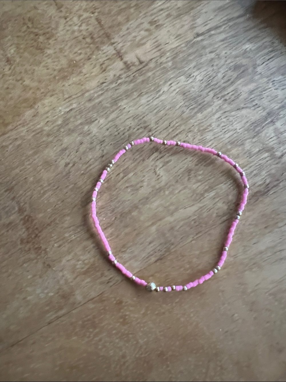 E newton Pink Stretch Beaded Bracelets - Set of 2 - Picture 3 of 4